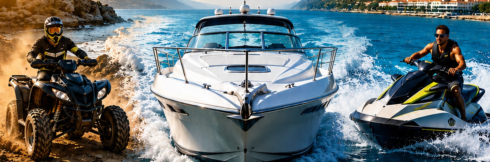 Balade en bateau, jet ski et quad avec Algérie Prestige, Alger et Béjaïa